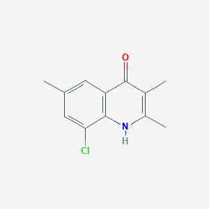 molecular formula C12H12ClNO B8434498 8-Chloro-2,3,6-trimethylquinolin-4-ol 