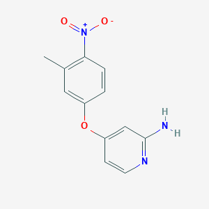 molecular formula C12H11N3O3 B8434519 4-(3-Methyl-4-nitrophenoxy)pyridin-2-amine 