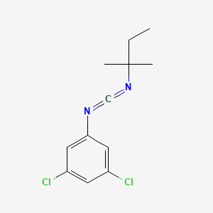 molecular formula C12H14Cl2N2 B8434526 N-(3,5-dichlorophenyl)-N'-t-pentylcarbodiimide 