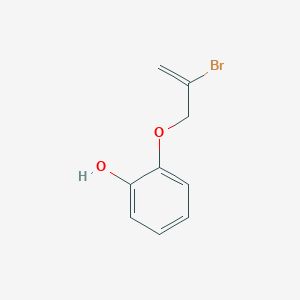 molecular formula C9H9BrO2 B8434531 2-(2-Bromoallyloxy)phenol 