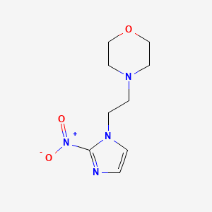 molecular formula C9H14N4O3 B8434532 Morpholine, 4-(2-(2-nitro-1H-imidazol-1-yl)ethyl)- CAS No. 36664-18-3