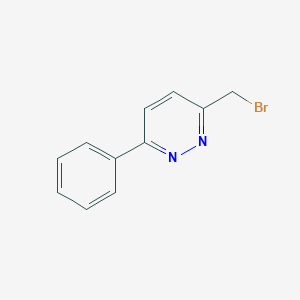 molecular formula C11H9BrN2 B8434546 3-(Bromomethyl)-6-phenylpyridazine 