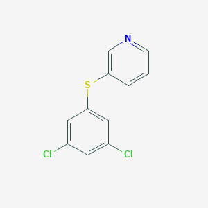 molecular formula C11H7Cl2NS B8434554 3-(3,5-Dichloro-phenylsulfanyl)-pyridine 