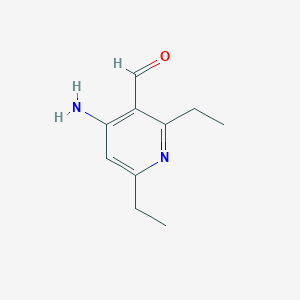 molecular formula C10H14N2O B8434570 4-Amino-2,6-diethyl-pyridine-3-carbaldehyde 