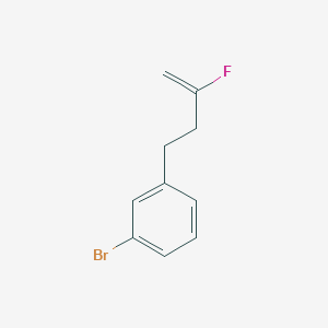 molecular formula C10H10BrF B8434576 1-Bromo-3-(3-fluorobut-3-enyl)benzene 