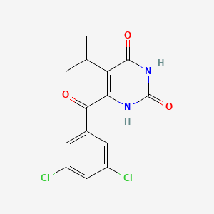 molecular formula C14H12Cl2N2O3 B8434600 6-(3,5-Dichloro-benzoyl)-5-isopropyl-1H-pyrimidine-2,4-dione 