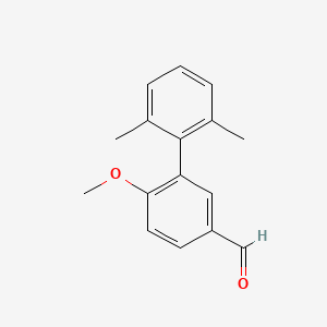 6-Methoxy-2',6'-dimethylbiphenyl-3-carbaldehyde