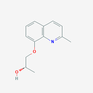 molecular formula C13H15NO2 B8434610 (S)-1-(2-methylquinolin-8-yloxy)propan-2-ol CAS No. 1412258-32-2