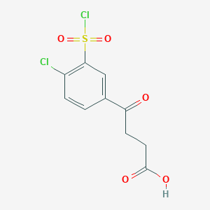4-(4-Chloro-3-chlorosulfonylphenyl)-4-oxobutanoic acid