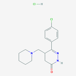 6-(p-Chlorophenyl)-5-(piperidinomethyl)-4,5-dihydro-3(2H)-pyridazinone monohydrochloride