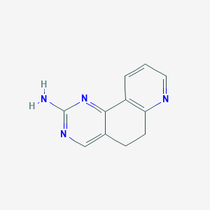 molecular formula C11H10N4 B8434692 5,6-Dihydropyrido[2,3-h]quinazolin-2-amine 