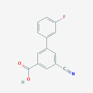 molecular formula C14H8FNO2 B8434694 3-Cyano-5-(3-fluorophenyl)benzoic acid 