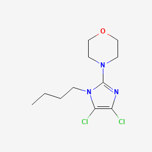 molecular formula C11H17Cl2N3O B8434767 4-(1-butyl-4,5-dichloro-1H-imidazol-2-yl)-morpholine 