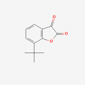 molecular formula C12H12O3 B8434811 7-(1,1-Dimethylethyl)-2,3-benzofurandione CAS No. 61072-57-9