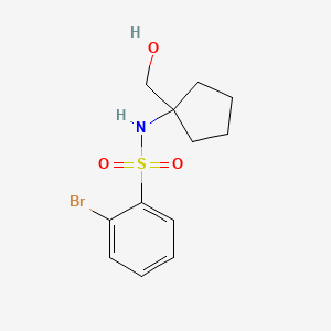 2-bromo-N-(1-(hydroxymethyl)-cyclopentyl)benzene-sulfonamide