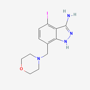 4-Iodo-7-(4-morpholinylmethyl)-1h-indazol-3-amine