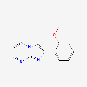 molecular formula C13H11N3O B8434912 2-(2-Methoxyphenyl)imidazo[1,2-a]pyrimidine 