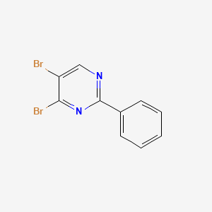 molecular formula C10H6Br2N2 B8434940 4,5-Dibromo-2-phenylpyrimidine 