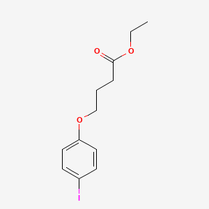 molecular formula C12H15IO3 B8434953 4-(4-Iodophenoxy)butyric acid ethyl ester 