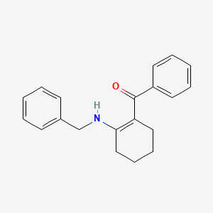 molecular formula C20H21NO B8434970 [2-(Benzylamino)cyclohex-1-en-1-yl](phenyl)methanone CAS No. 87908-48-3