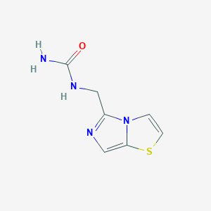 molecular formula C7H8N4OS B8435000 5-Ureidomethyl-imidazo[5,1-b]thiazole 