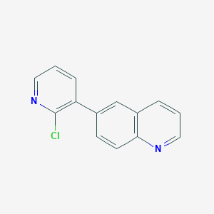 molecular formula C14H9ClN2 B8435047 6-(2-Chloropyridin-3-yl)quinoline 