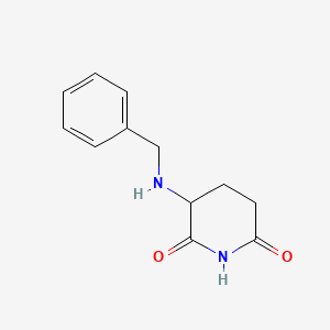 molecular formula C12H14N2O2 B8435113 3-Benzylaminopiperidine-2,6-dione 