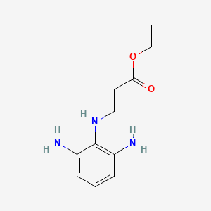 Ethyl N-(2,6-diaminophenyl)-beta-alaninate