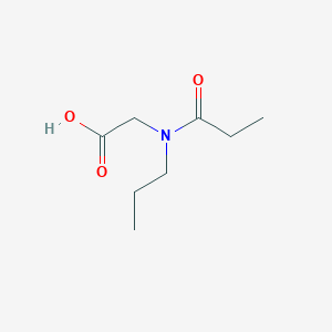 molecular formula C8H15NO3 B8435123 Ethyl N-propionyl sarcosine 