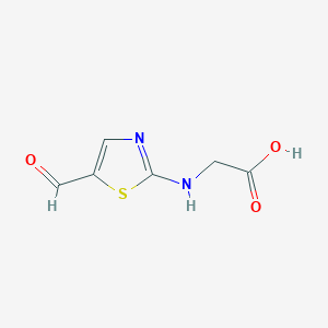 molecular formula C6H6N2O3S B8435129 2-((5-Formylthiazol-2-yl)amino)acetic acid 