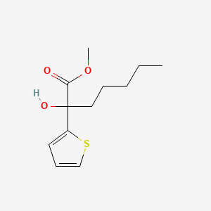 2-Hydroxy-2-thien-2-ylheptanoic acid methyl ester