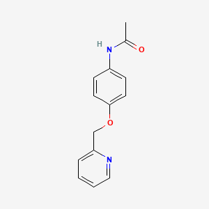 molecular formula C14H14N2O2 B8435187 N-acetyl-4-(pyrid-2-ylmethoxy)aniline 