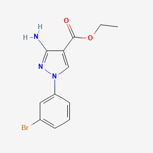 Ethyl 3-amino-1-(3-bromophenyl)-1H-pyrazole-4-carboxylate