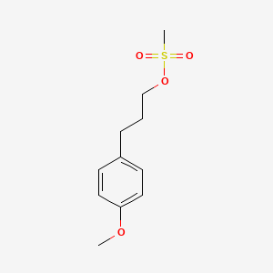 molecular formula C11H16O4S B8435239 1-Methanesulfonyloxy-3-(4-methoxyphenyl)propane 