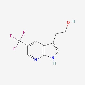 1H-Pyrrolo[2,3-b]pyridine-3-ethanol, 5-(trifluoromethyl)-