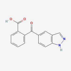 molecular formula C15H10N2O3 B8435320 2-(1H-indazol-5-ylcarbonyl)benzoic acid 