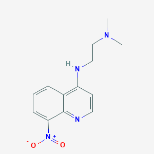 molecular formula C13H16N4O2 B8435336 N'-(8-Nitroquinolin-4-yl)-N,N-dimethylethane-1,2-diamine 