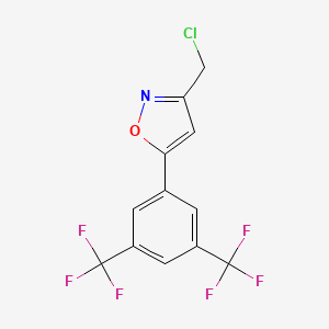 3-(Chloromethyl)-5-[3,5-bis(trifluoromethyl)phenyl]isoxazole
