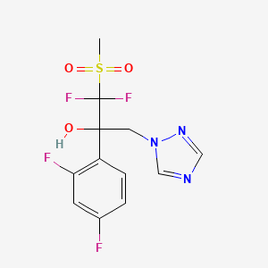 2-(2,4-Difluorophenyl)-1,1-difluoro-1-methylsulfonyl-3-(1,2,4-triazol-1-yl)propan-2-ol