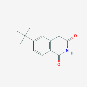 molecular formula C13H15NO2 B8435403 6-tert-butyl-4H-isoquinoline-1,3-dione 