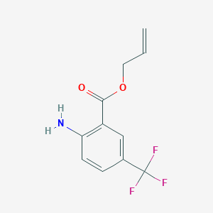 molecular formula C11H10F3NO2 B8435409 Allyl 2-amino-5-(trifluoromethyl)benzoate 