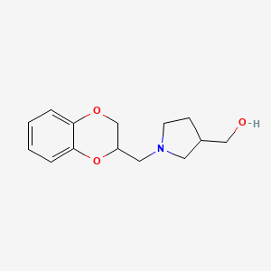 molecular formula C14H19NO3 B8435483 [1-(2,3-Dihydro-benzo[1,4]dioxin-2-ylmethyl)-pyrrolidin-3-yl]-methanol 
