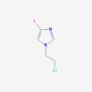 molecular formula C5H6ClIN2 B8435509 1-(2-chloroethyl)-4-iodo-1H-imidazole 
