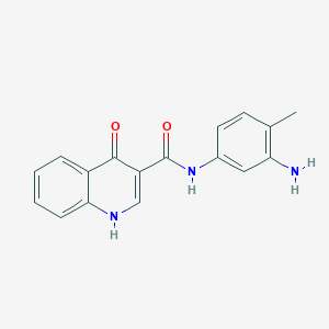 molecular formula C17H15N3O2 B8435586 N-(3-amino-4-methyl-phenyl)-4-oxo-1H-quinoline-3-carboxamide 