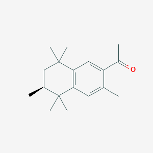 molecular formula C18H26O B8435651 (S)-7-acetyl-1,1,3,4,4,6-hexamethyl-1,2,3,4-tetrahydronaphthalene CAS No. 85549-79-7