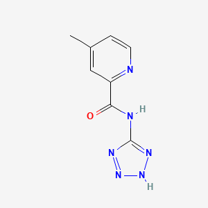molecular formula C8H8N6O B8435666 N-(5-tetrazolyl)-4-methyl-2-pyridinecarboxamide 