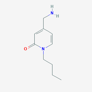molecular formula C10H16N2O B8435715 4-(Aminomethyl)-1-butylpyridin-2-one 