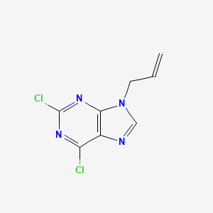 molecular formula C8H6Cl2N4 B8435741 2,6-Dichloro-9-allylpurine 