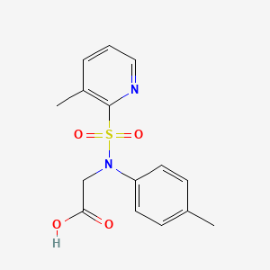 molecular formula C15H16N2O4S B8435804 [(3-Methyl-pyridine-2-sulfonyl)-p-tolyl-amino]-acetic acid 