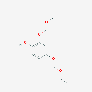 molecular formula C12H18O5 B8435815 2,4-Bis(ethoxymethoxy)phenol 